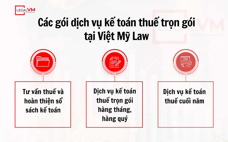 Các gói dịch vụ kế toán thuế trọn gói tại Việt Mỹ Law