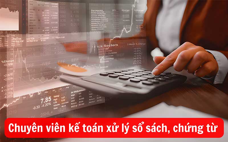 Nhân viên kế toán của Việt Mỹ Law đang kiểm tra sổ sách cho doanh nghiệp