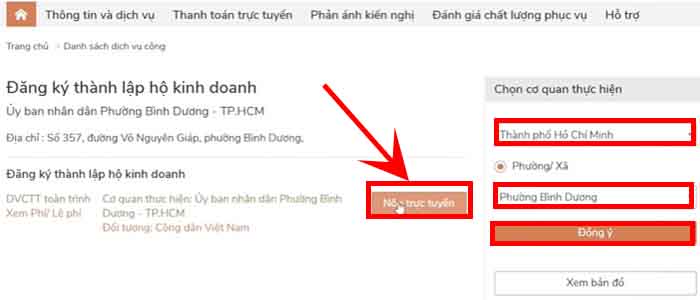 Các bước Đăng ký hộ kinh doanh online
