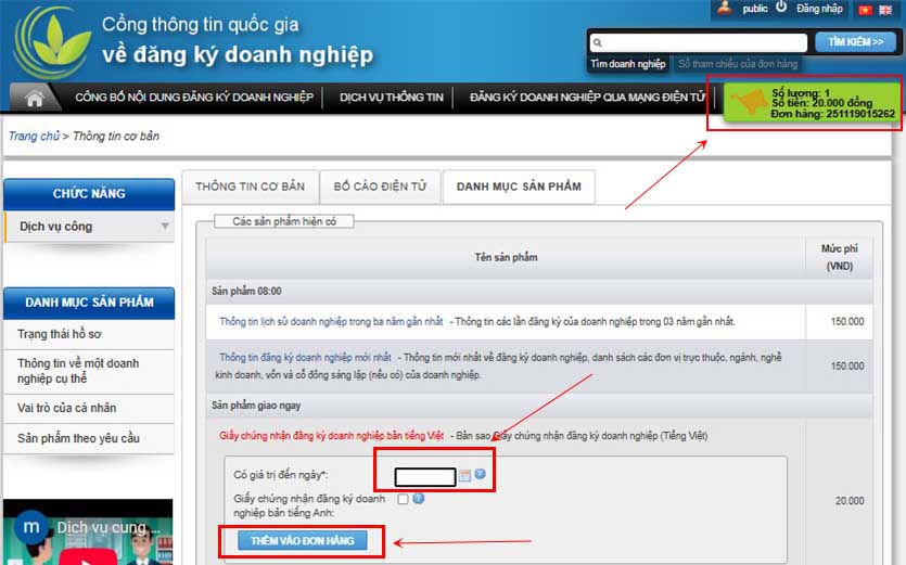 cách tải giấy chứng nhận đăng ký doanh nghiệp