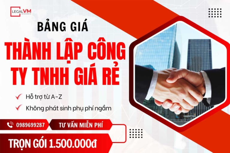 Bảng giá thành lập công ty tnhh giá rẻ tại Việt Mỹ Law