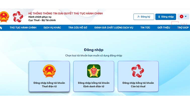 cách kê khai thuế hộ kinh doanh bằng cổng dịch vụ công quốc gia