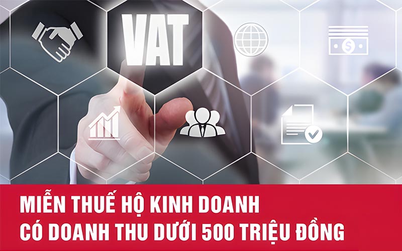 Hộ kinh doanh có doanh thu dưới 500 triệu/ năm được miễn thuế.