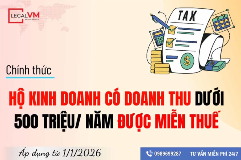 Ngưỡng doanh thu miễn thuế hộ kinh doanh 2026