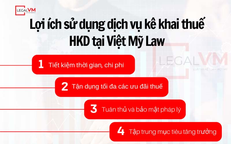 Lợi ích của việc sử dụng dịch vụ kê khai thuế hộ kinh doanh tịa Việt Mỹ Law