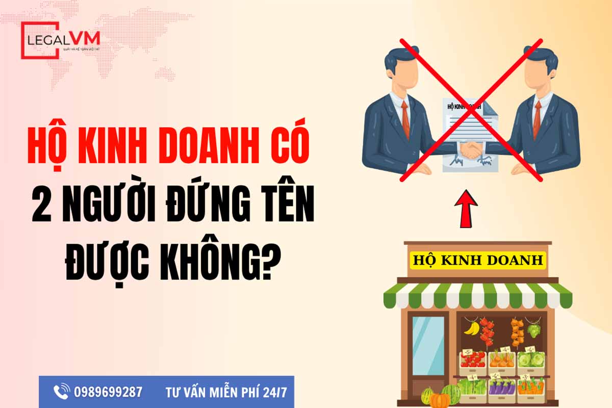 Hộ kinh doanh đứng tên 2 người được không