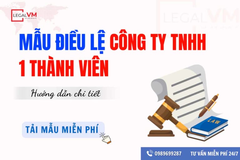 Mẫu điều lệ công ty tnhh 1 thành viên