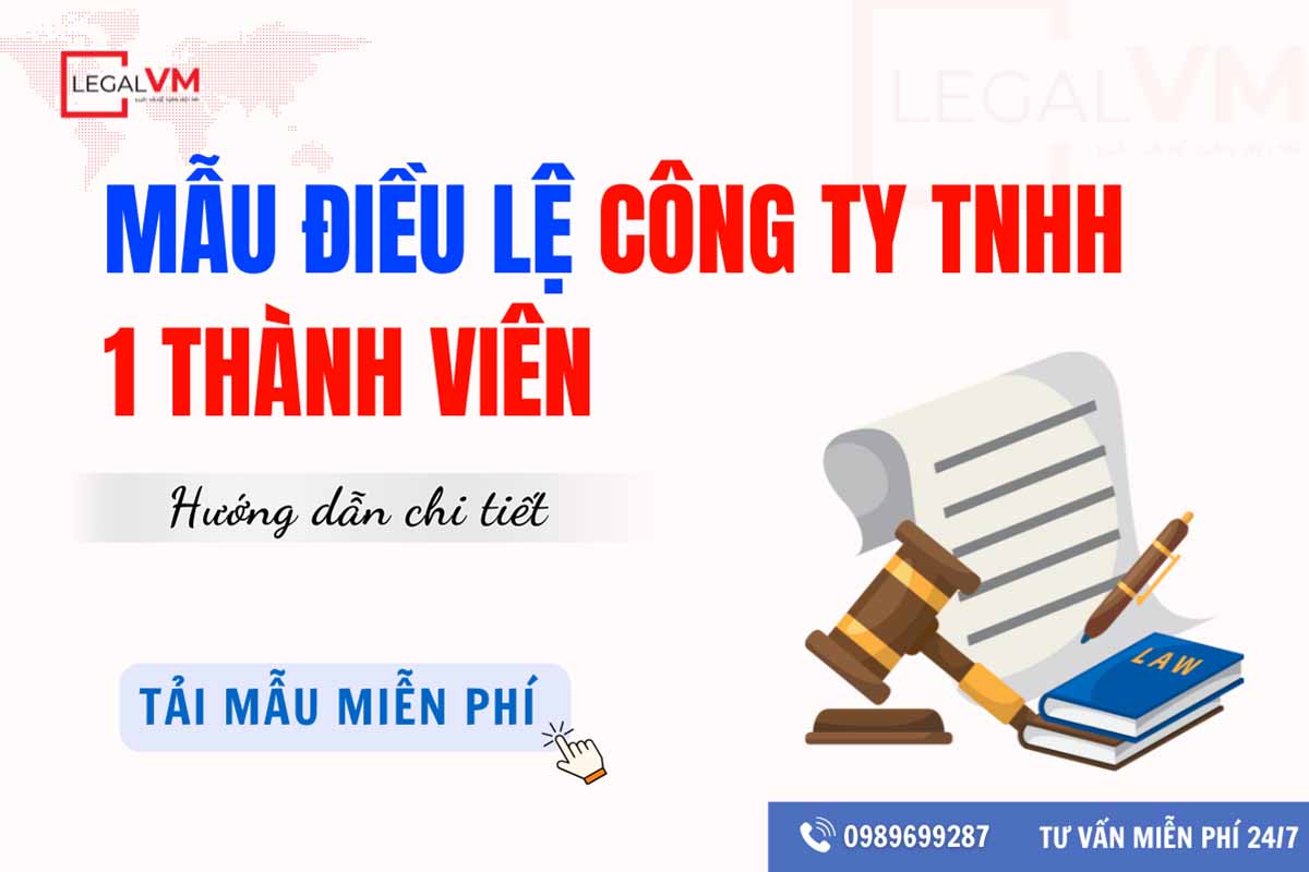 Mẫu điều lệ công ty tnhh 1 thành viên