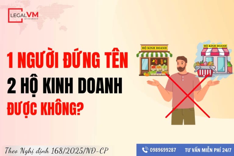 Một người đứng tên 2 hộ kinh doanh được không?