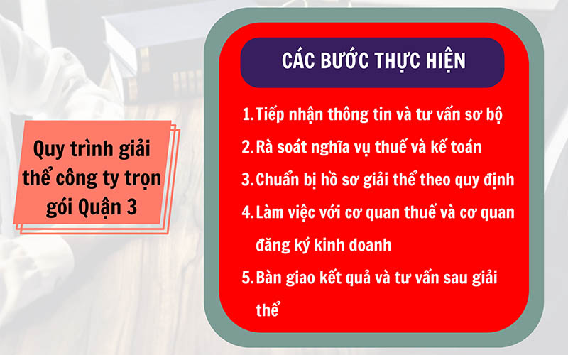 Quy trình dịch vụ giải thể công ty tại Việt Mỹ Law